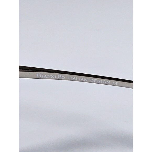 GIANNI PO WOMEN'S EYEGLASSES GP2612 55/15 145 BLACK/ SILVER DEMO - Picture 12 of 15